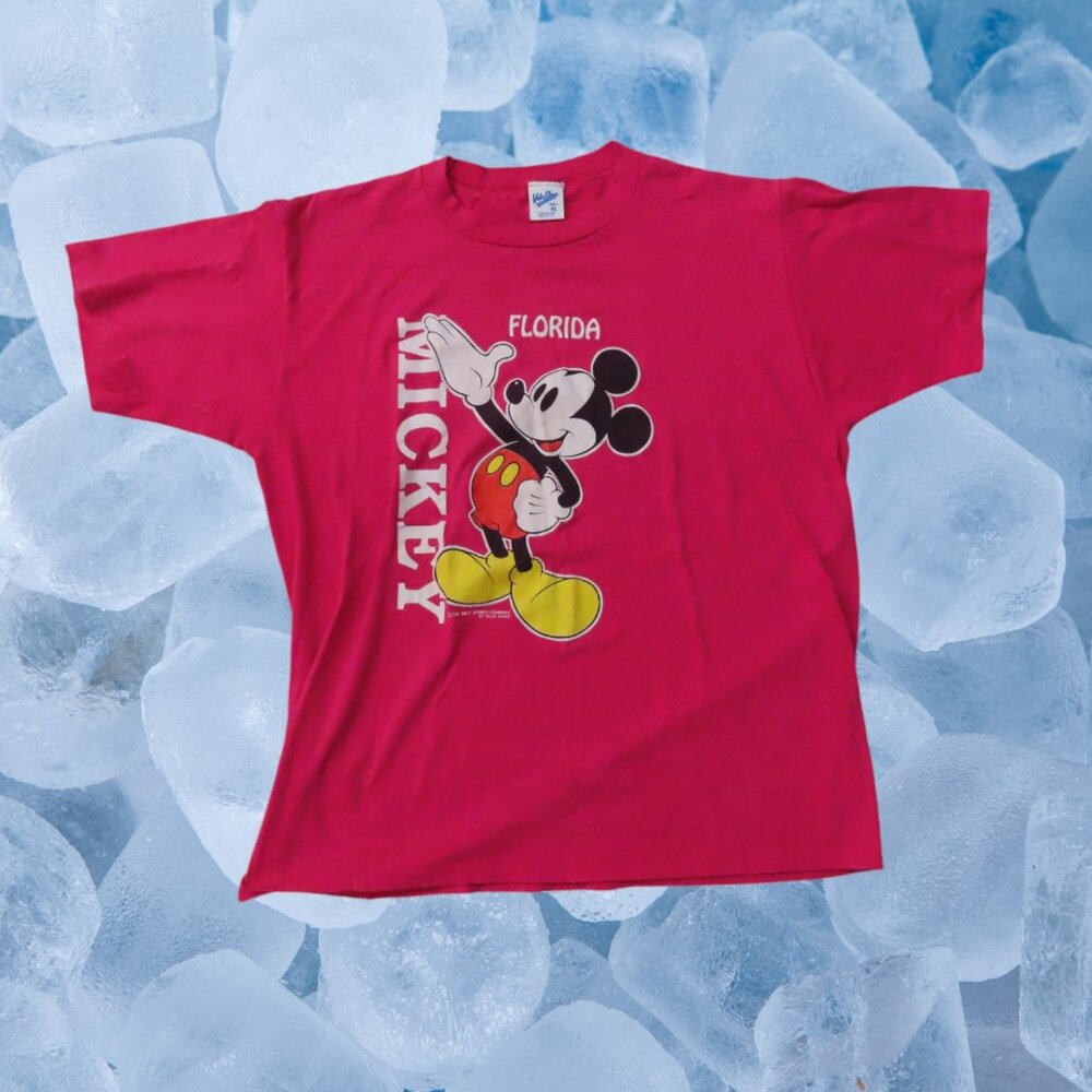 Vintage 90s Mickey Mouse T-Shirt Mens Size XL Single Stitch Disney Florida